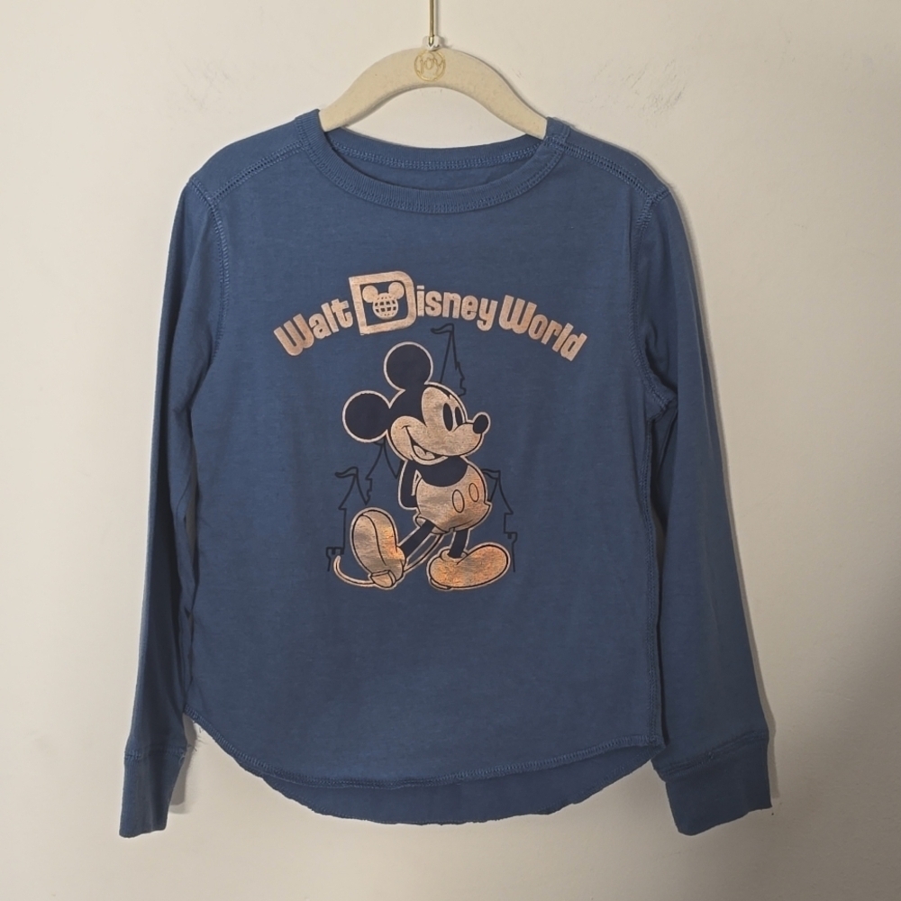 Walt Disney World Mickey Mouse 50th Anniversary Earidescent Long Sleeve sz 4T